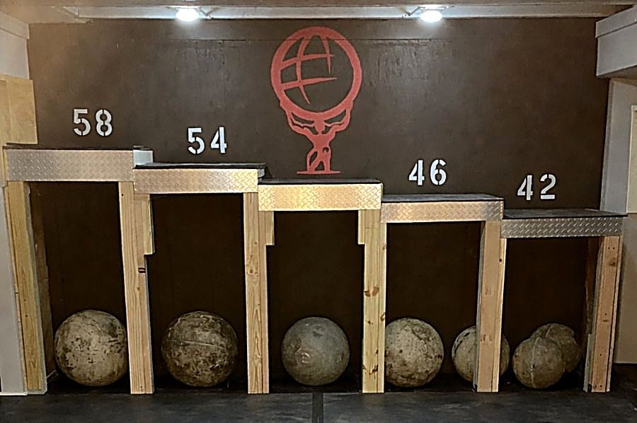 Atlas stones from 42 to 58 inches under the Atlas Strength logo